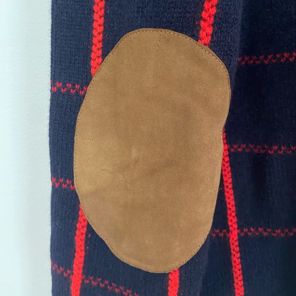 Brooks Brothers Navy and Red Checkered Cardigan - Picture 4 of 4